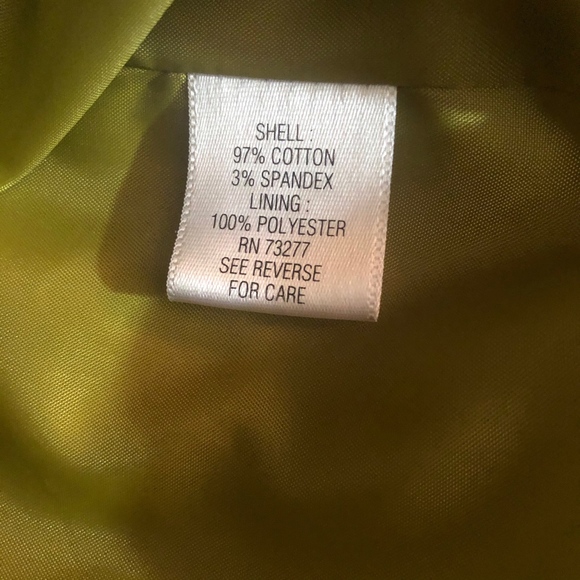 Elle Trench Coat. Size Medium. Fully lined. Color: Mustard Yellow - Picture 8 of 8